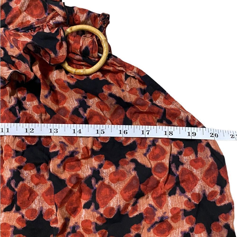 Free People One Shoulder Floral Ruffle top NWT - Picture 4 of 7